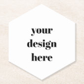 パーソナライズされた ペーパーコースター (正面)