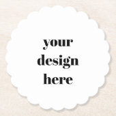 パーソナライズされた ペーパーコースター (正面)