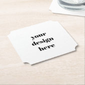 パーソナライズされた ペーパーコースター (アングル)