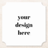 パーソナライズされた ペーパーコースター (正面)