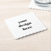 パーソナライズされた ペーパーコースター (アングル)