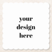 パーソナライズされた ペーパーコースター (正面)