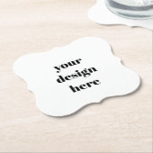 パーソナライズされた  ペーパーコースター (アングル)