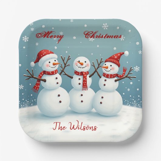 パーソナライズされた ペーパープレート (正面)