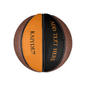 パーソナライズされた ミニバスケットボール (縦)