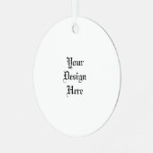 パーソナライズされた メタルオーナメント (正面左)