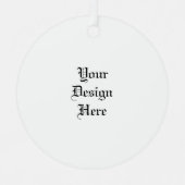 パーソナライズされた メタルオーナメント (正面)