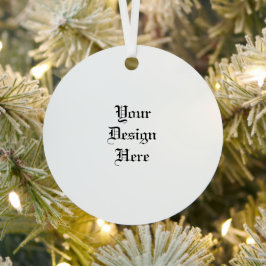 パーソナライズされた メタルオーナメント