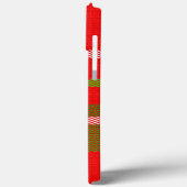 パーソナライズされた「メリークリスマス」タータンチェックプレイドパターン Case-Mate iPhoneケース (裏面 / 左)