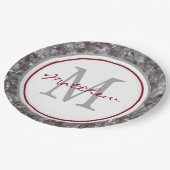 パーソナライズされた&モノグラムの ペーパープレート (アングル)