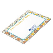 パーソナライズされた(ユダヤ教の)バル・ミツバーノート – スポーツ ノートパッド (アングル)