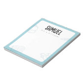 パーソナライズされた（ユダヤ教の）バル・ミツバー注記 ノートパッド (回転)