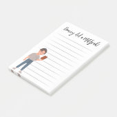 パーソナライズされた(ユダヤ教の)バル・ミツバー注記 ポストイット (アングル)