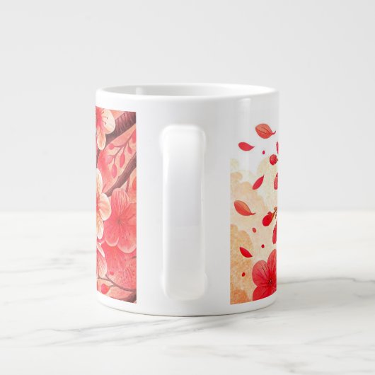 パーソナライズされた-ユニーク誕生日用ギフトアイディア ジャンボコーヒーマグカップ (裏面)