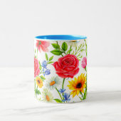 パーソナライズされた-ユニーク誕生日用ギフトアイディア ツートーンマグカップ (中央)