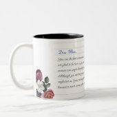 パーソナライズされた・ラブレター手書き脚本 ツートーンマグカップ (左)