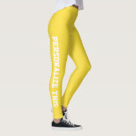 パーソナライズされた レギンス<br><div class="desc">Ricasoのカスタム簡単作成済みの文字をパーソナライズする-独自の文字を追加-背景色との色とフォントをオンにクリック変更する</div>