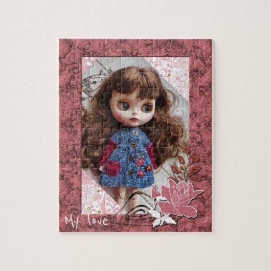パーソナライズされた,ヴィンテージフォトフレーム ジグソーパズル (縦)