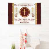 パーソナライズされた、任意の大事な行事の教会バナー 横断幕 (インサイチュ)