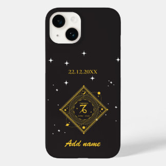 パーソナライズされた〔占星術の〕十二宮図名前をカスタムする山羊座 Case-Mate iPhone 14ケース
