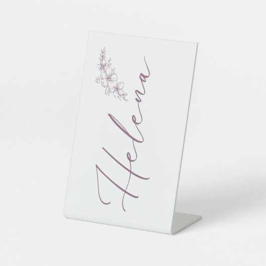 パーソナライズされた 台座サイン (正面)