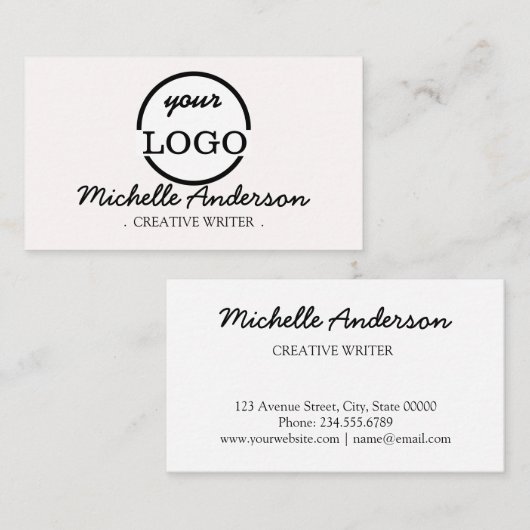 パーソナライズされた 名刺 (正面/裏面)