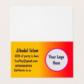 パーソナライズされた 名刺 (外部フラット)