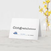 パーソナライズされた,名前をカスタムするはドライブテストカードに合格 カード (黄色い花)