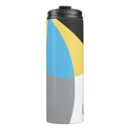 パーソナライズされた，名前，抽象芸術アート黄色の青の黒 タンブラー