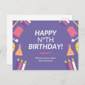 パーソナライズされた：年を取っても愛してる ポストカード (正面/裏面)