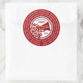 パーソナライズされた、応援シールとALL Cheerleaders ラウンドシール (バッグ)