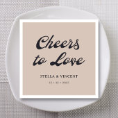 パーソナライズされた「愛する応援クラシック」の結婚 スタンダードカクテルナプキン