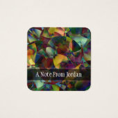 パーソナライズされた、抽象芸術カラフルデジタルアートノート (正面)