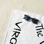 パーソナライズされた《星座》乙女座ザヴァージン〔占星術の〕十二宮図 ビーチタオル (インサイチュ)