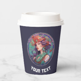 パーソナライズされた《星座》乙女座〔占星術の〕十二宮図標識紙カップ 紙コップ