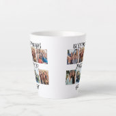 パーソナライズされた「最高のFriends Forever」写真テンプレート カフェラテマグ (正面)