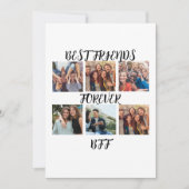 パーソナライズされた「最高のFriends Forever」写真テンプレート シーズンカード (正面)