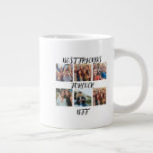 パーソナライズされた「最高のFriends Forever」写真テンプレート ジャンボコーヒーマグカップ (右)
