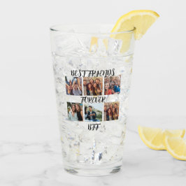 パーソナライズされた「最高のFriends Forever」写真テンプレート タンブラーグラス