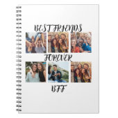 パーソナライズされた「最高のFriends Forever」写真テンプレート ノートブック (正面)