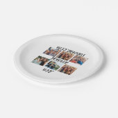 パーソナライズされた「最高のFriends Forever」写真テンプレート ペーパープレート (アングル)