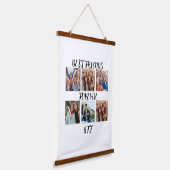 パーソナライズされた「最高のFriends Forever」写真テンプレート 吊り下げ型タペストリー (傾斜あり)