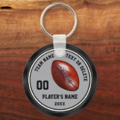 パーソナライズされた，格安サッカーの贈り物，色の変更 キーホルダー (正面)