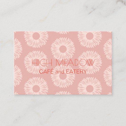 パーソナライズされた「桃開花」(英国/ユーロ) 名刺 (正面)