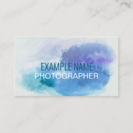 パーソナライズされた「水の色のスプラッシュ」（アメリカ） 名刺