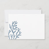 パーソナライズされた、海藻スタイリッシュ模様ティール(緑がかった色)青 サンキューカード (裏面)