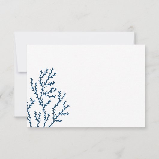 パーソナライズされた、海藻スタイリッシュ模様ティール（緑がかった色）青 サンキューカード (裏面)