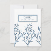 パーソナライズされた、海藻スタイリッシュ模様ティール(緑がかった色)青 サンキューカード (正面)