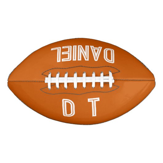 パーソナライズされた – 焦げオレンジ アメリカンフットボール (正面)