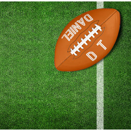 パーソナライズされた – 焦げオレンジ アメリカンフットボール